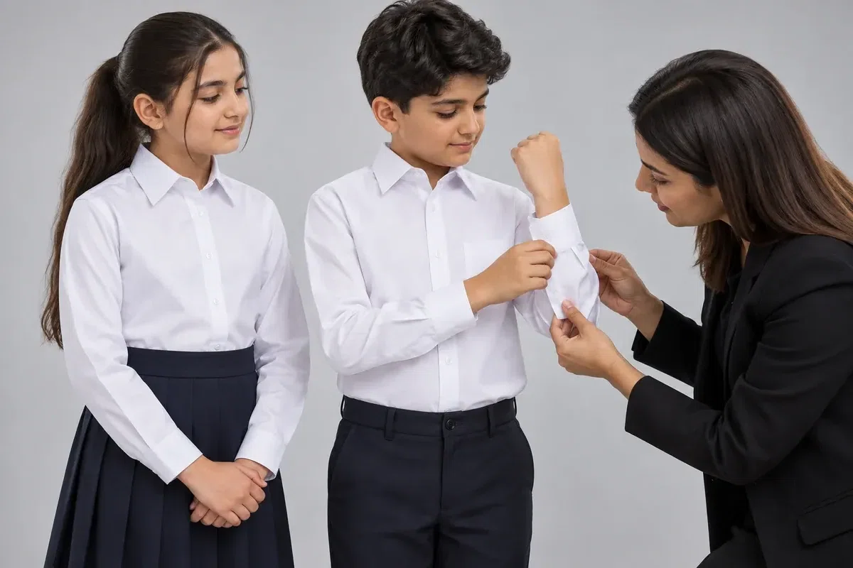 School Uniforms for Bahrain Measured Wardrobe Planning — Match Every Garment to Its Chart
