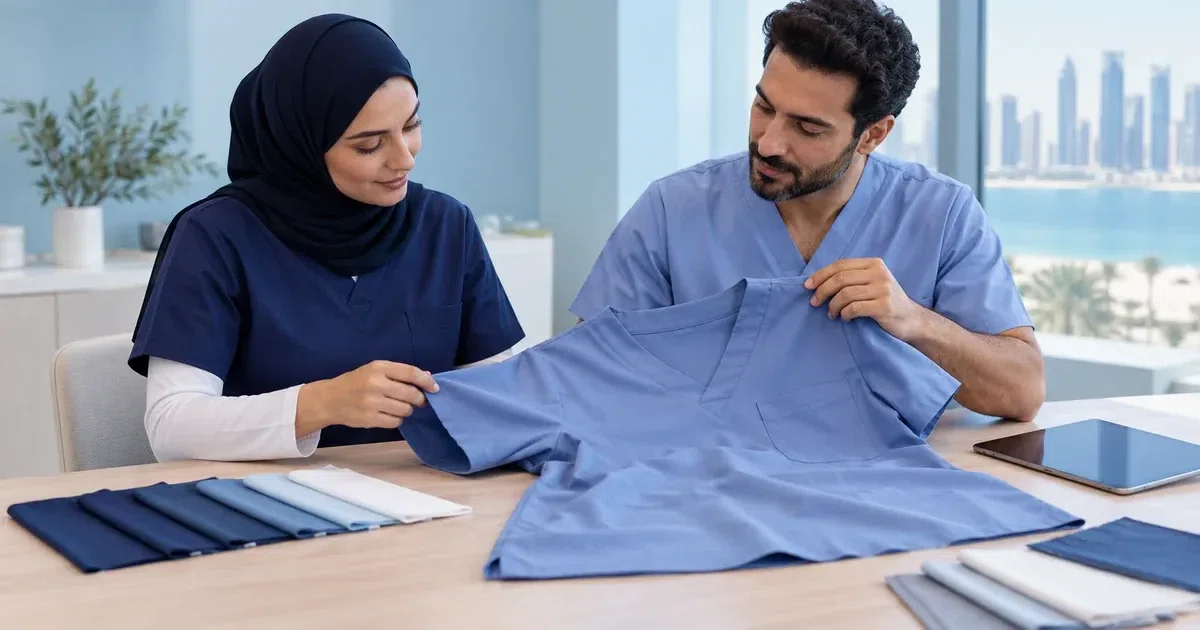 Healthcare uniforms for Qatar clinics and care teams — Bring Department Needs Into One Brief