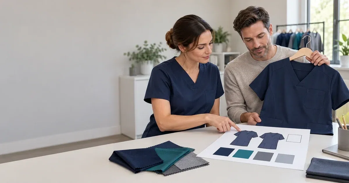Healthcare uniforms for New Zealand clinics and care teams — Review your branding before production