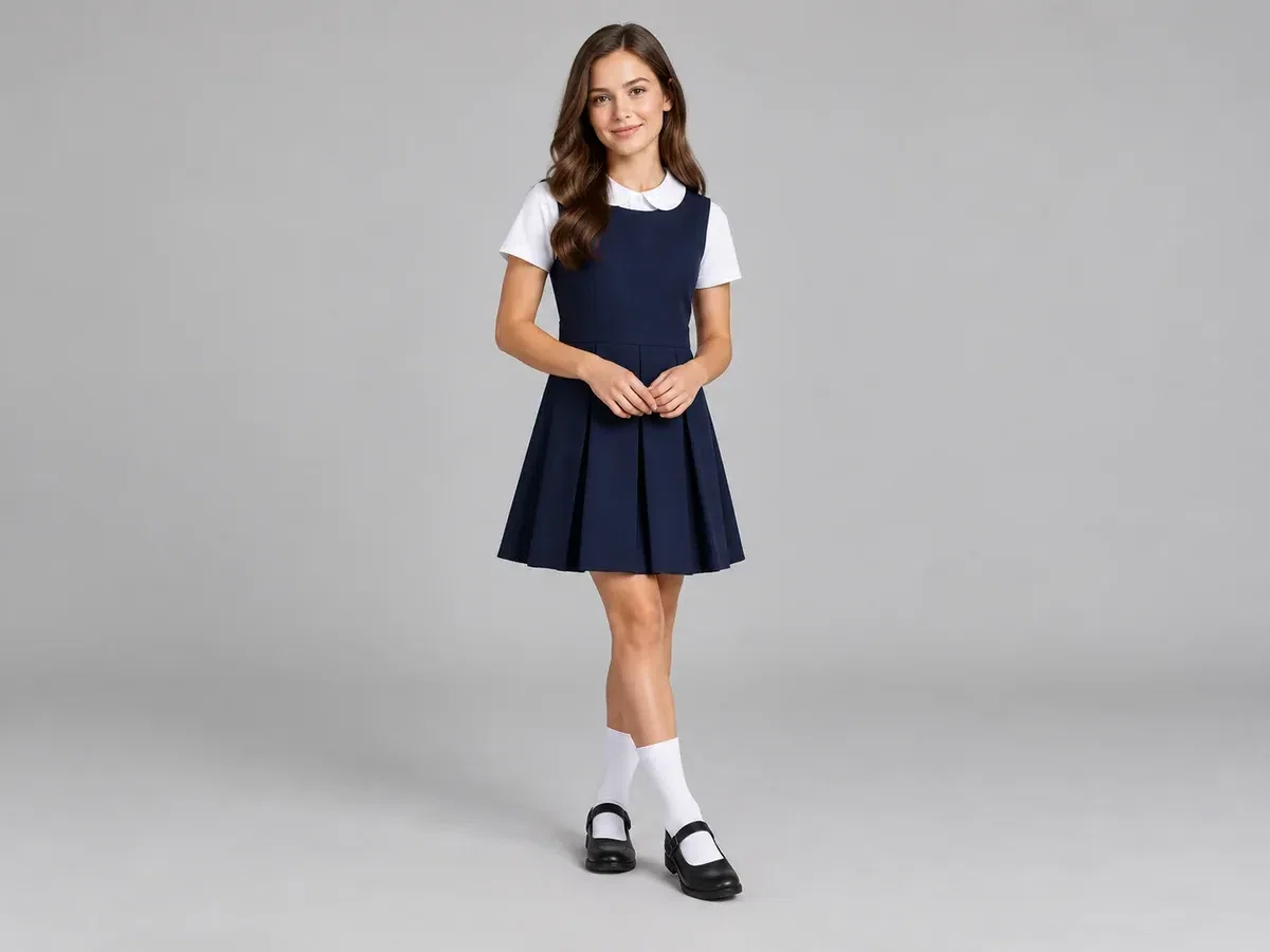 Person wearing custom School Socks.