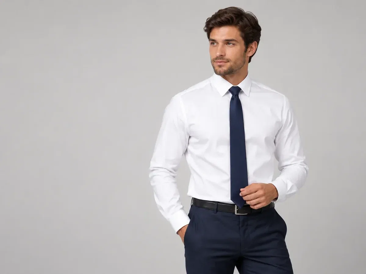 Person wearing custom Neckties.