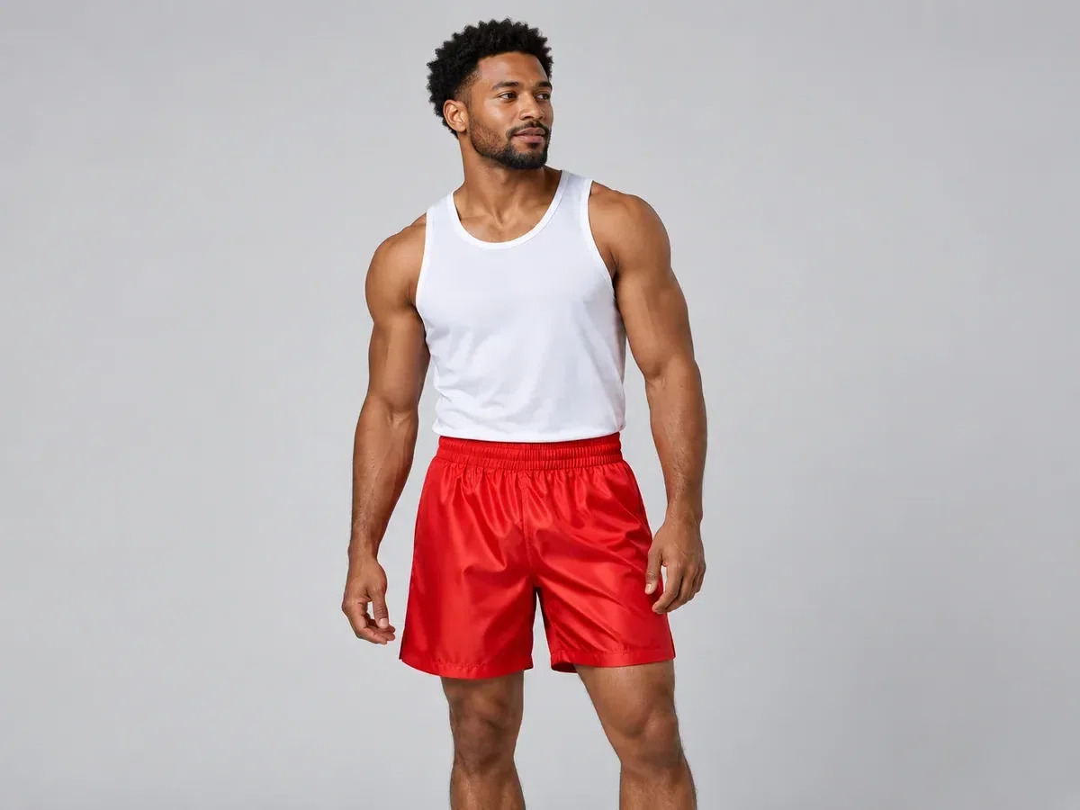 Person wearing custom Boxing Shorts.