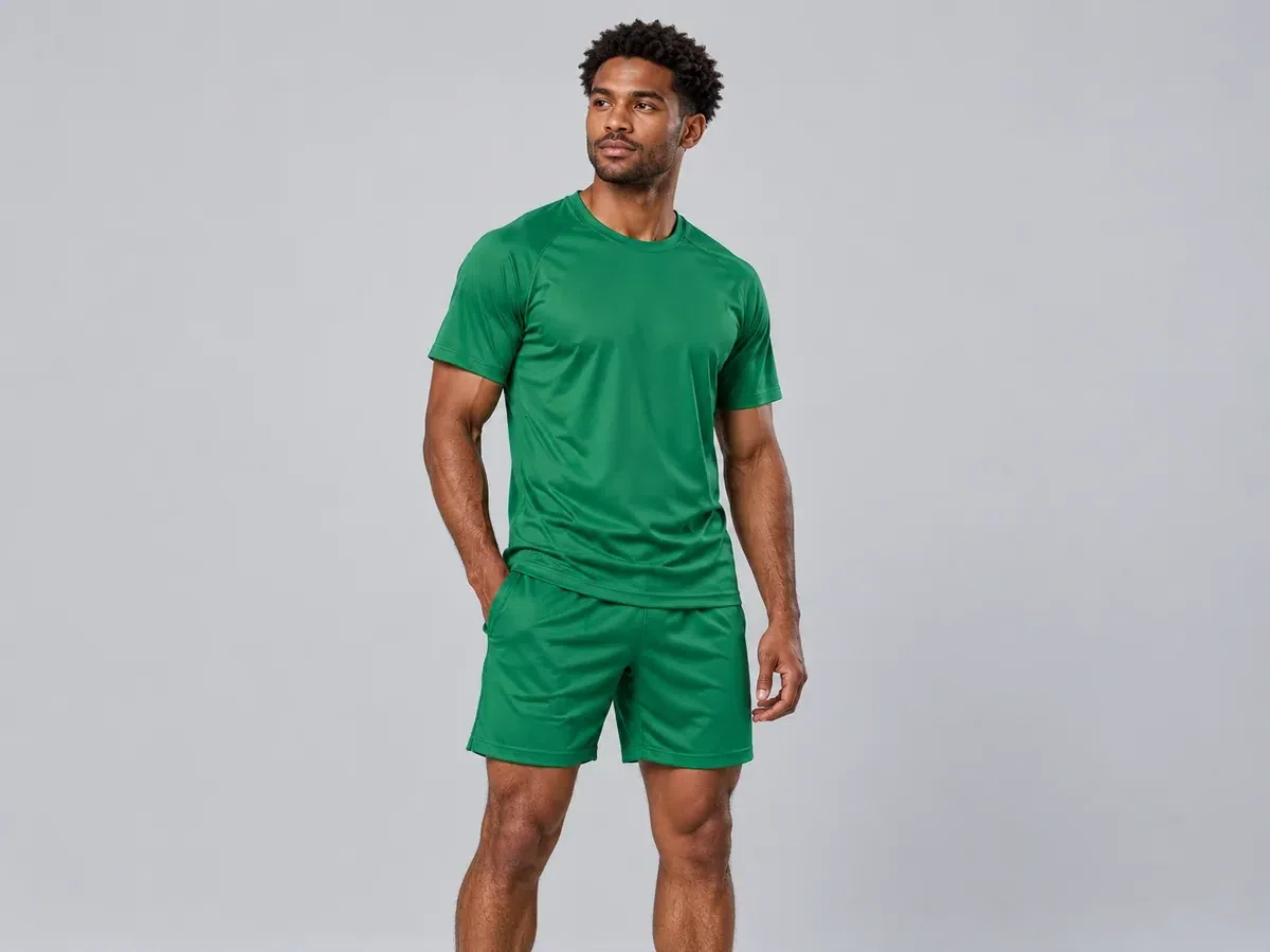 Person wearing custom Handball Uniforms.