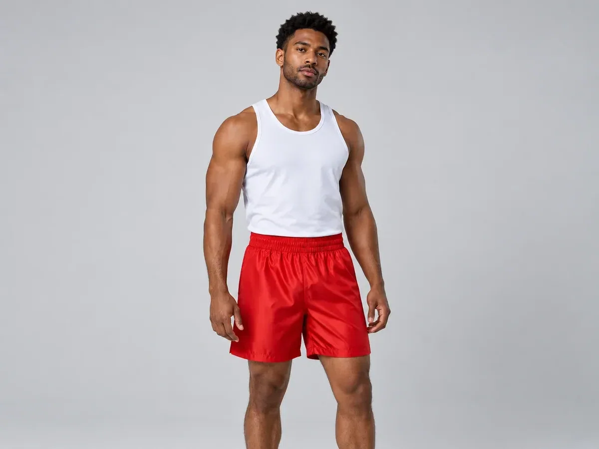 Person wearing custom Boxing Shorts.
