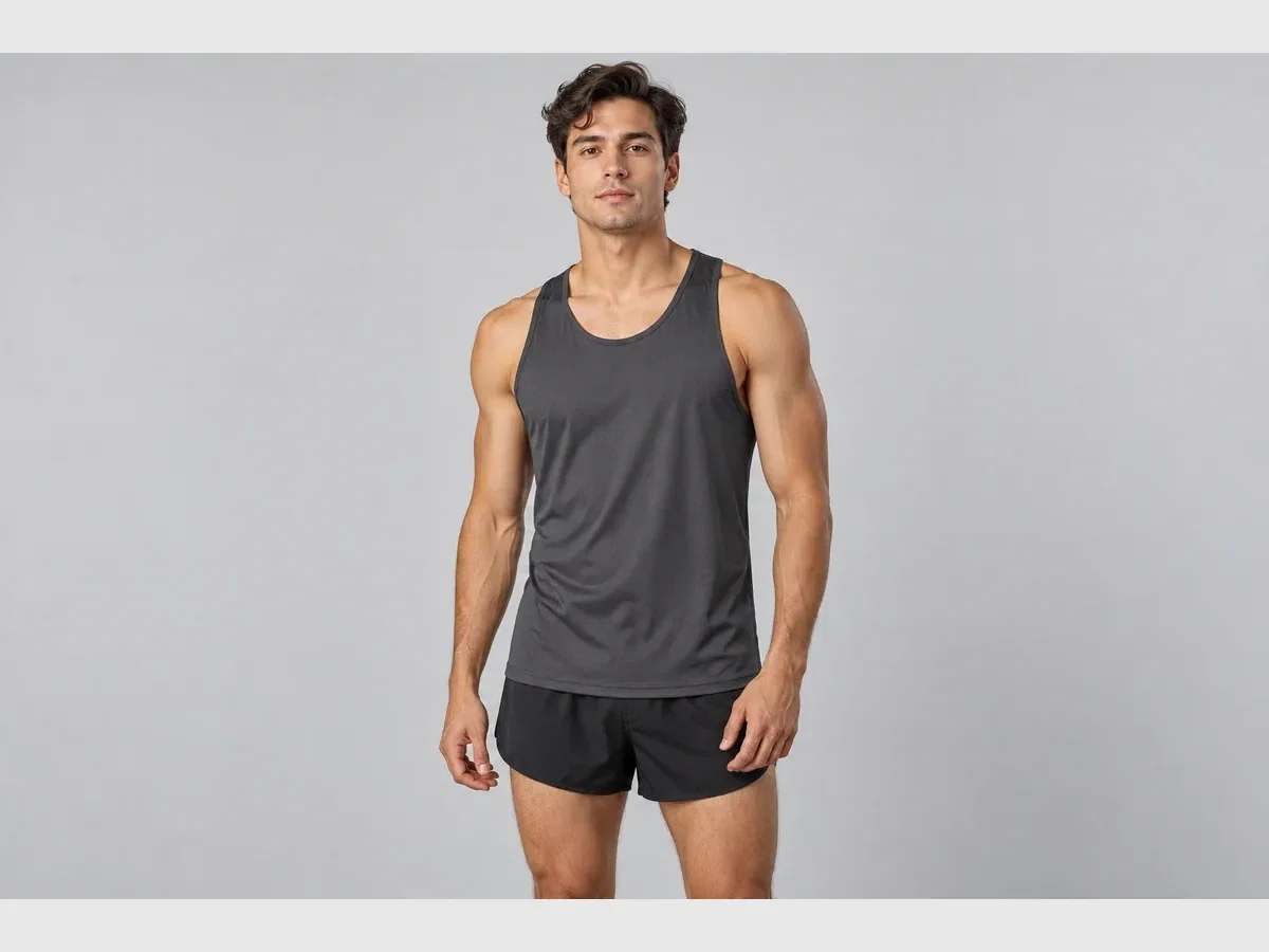 Person wearing custom Singlets.