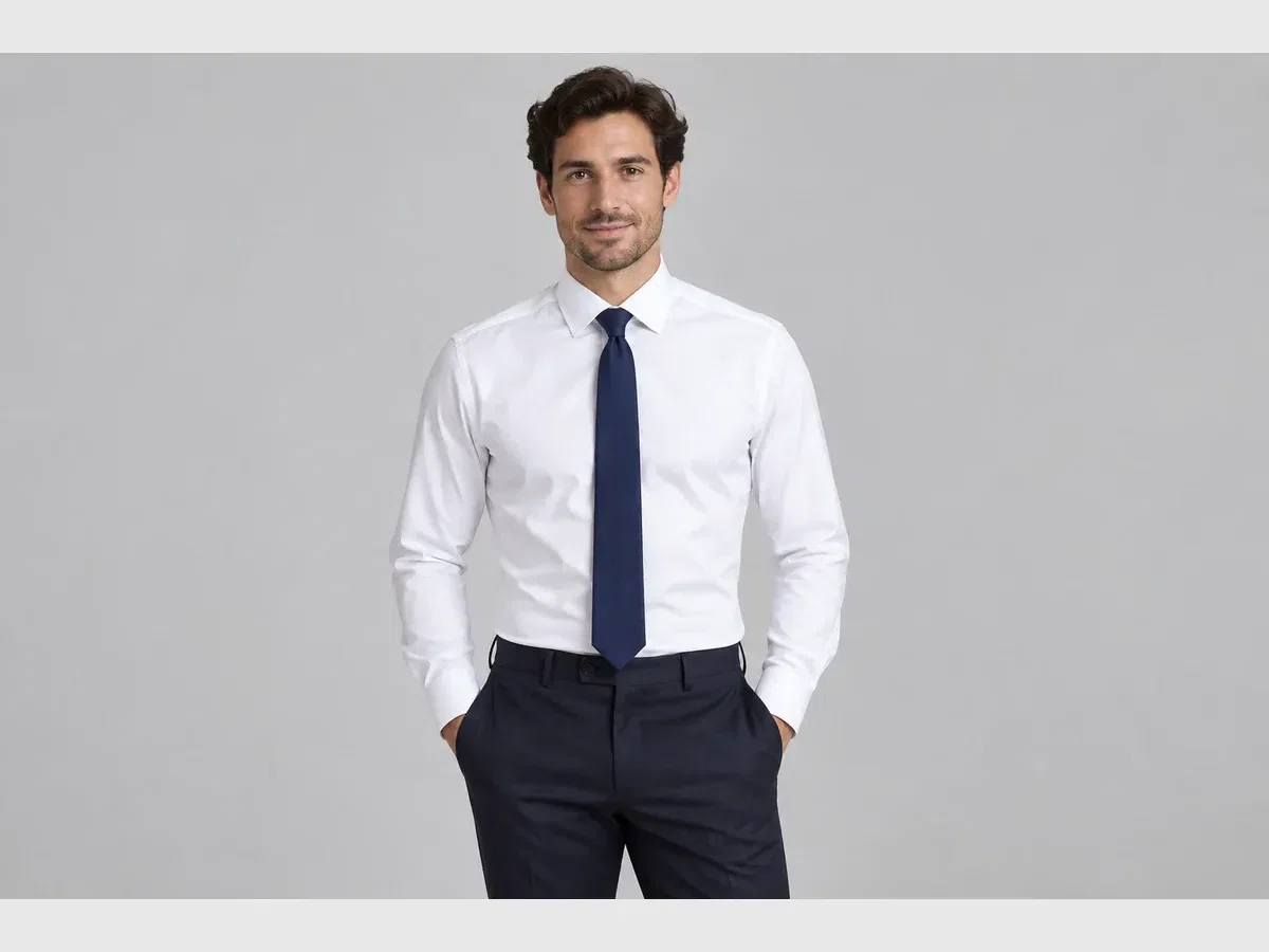 Person wearing custom Ties & Scarves.