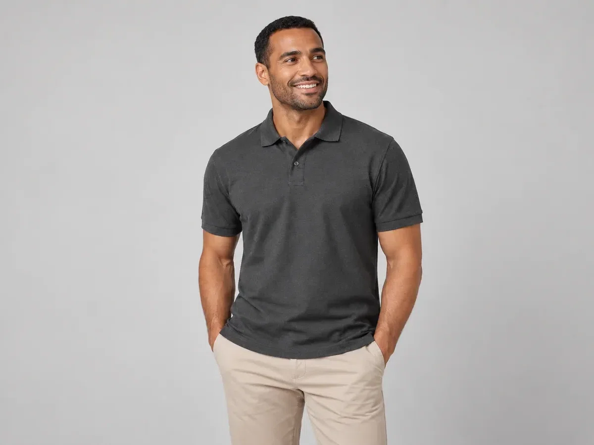 Person wearing corporate Logo Embroidery.