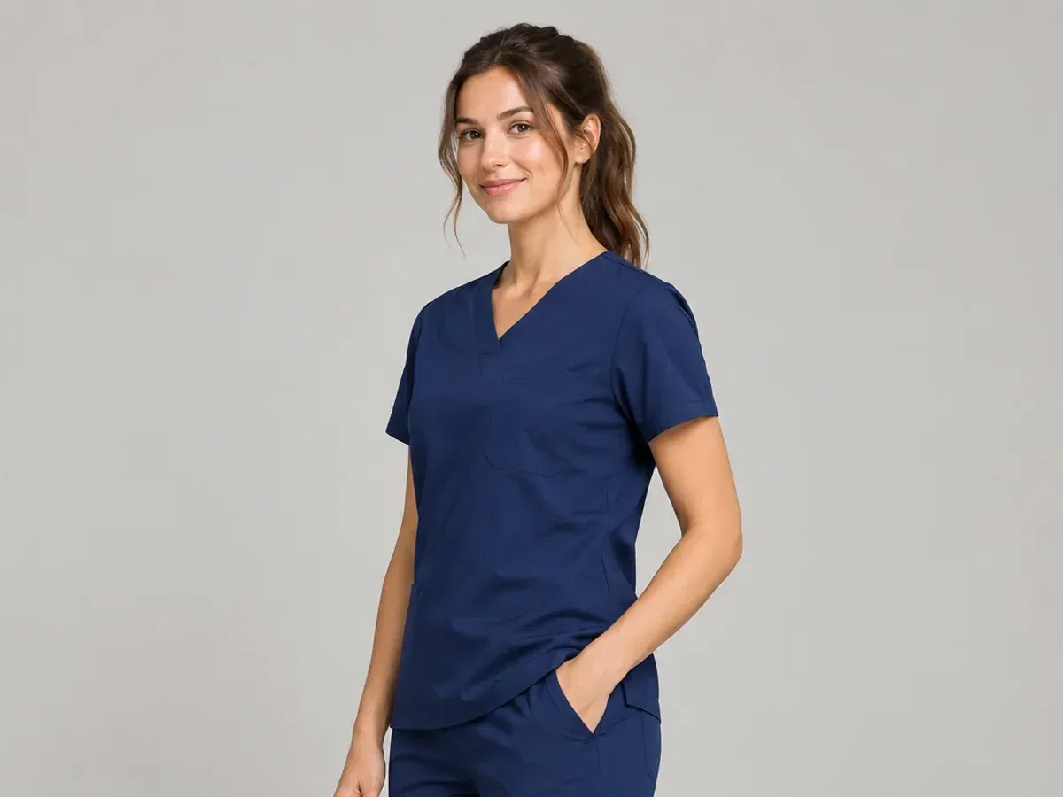 Person wearing custom Scrub Pants.
