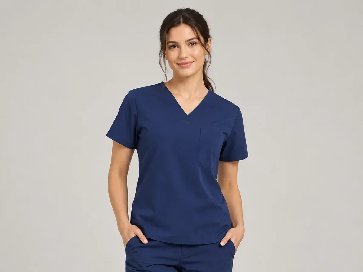 Person wearing custom Scrub Pants.