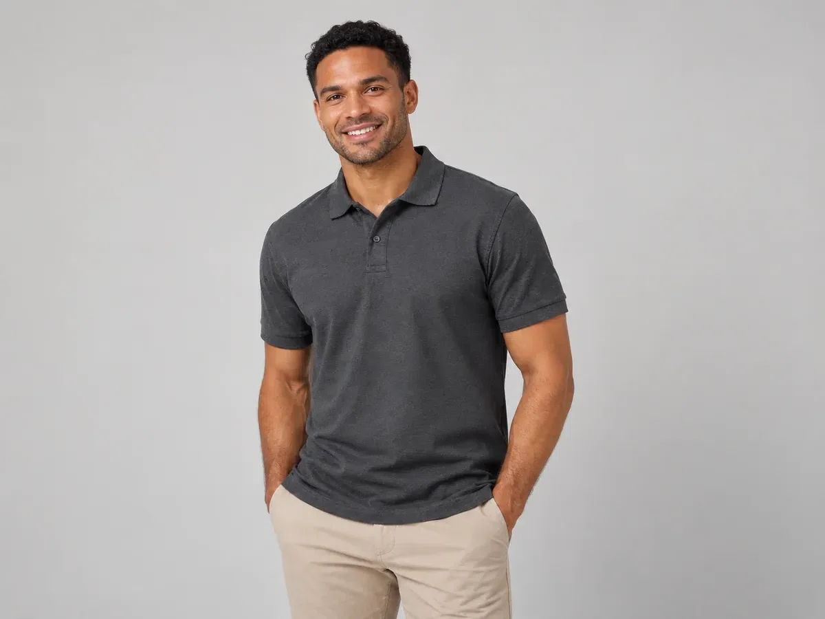 Person wearing corporate Logo Embroidery.