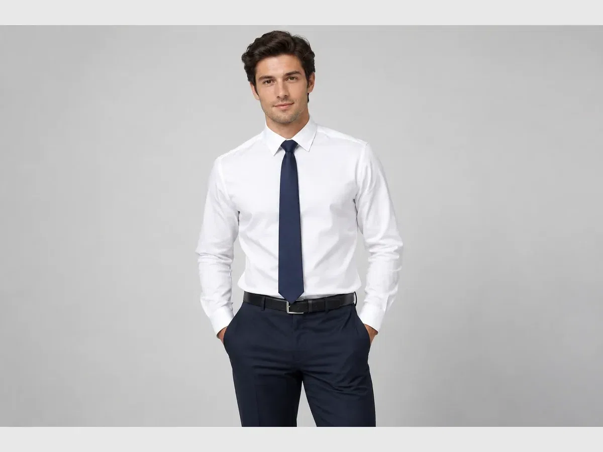 Person wearing custom Neckties.
