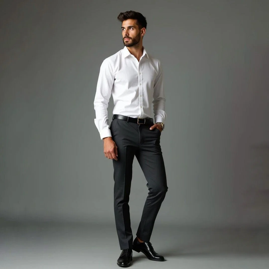 Custom Waiter Pants for Service Teams product detail photograph